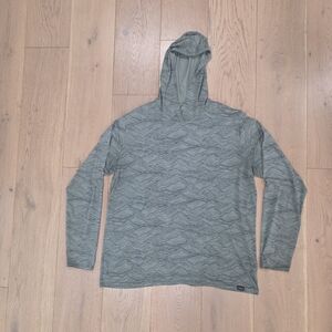 Patagonia Gray Wave Pattern Hoodie